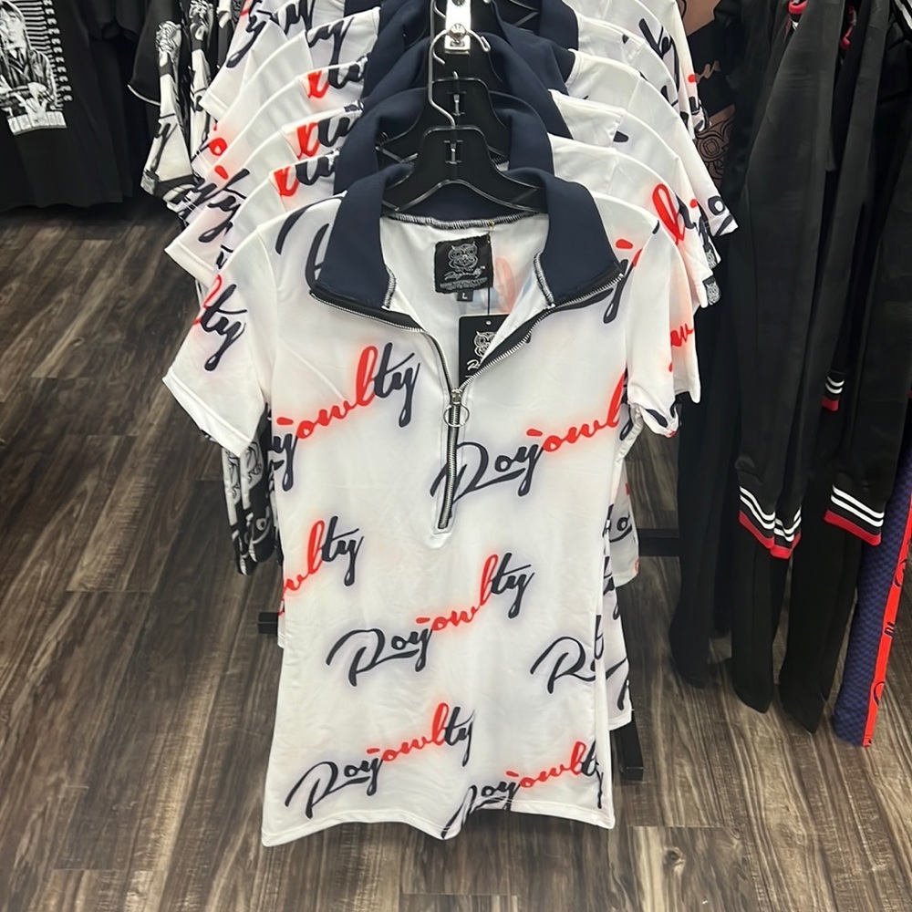 White Blue Red Royowlty Women’s Streetwear Dress